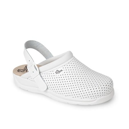 Zuecos unisex Dian pisa correa blanco...