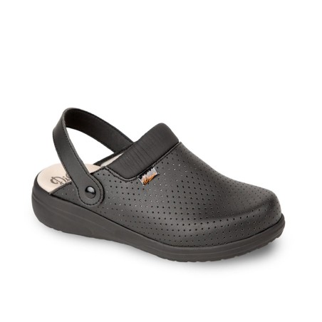 Zuecos unisex Dian mar picado negro...