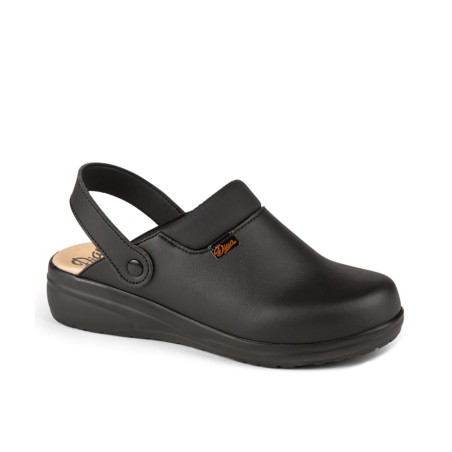 Zuecos unisex Dian mar liso negro...