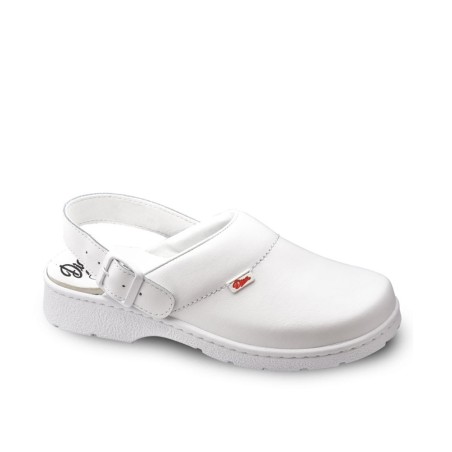 Zuecos unisex Dian 1805-piel-a blanco...