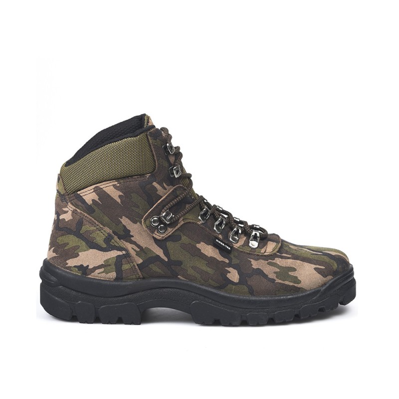 Botas de montaña y trekking unisex postigo 973 camo serraje verde