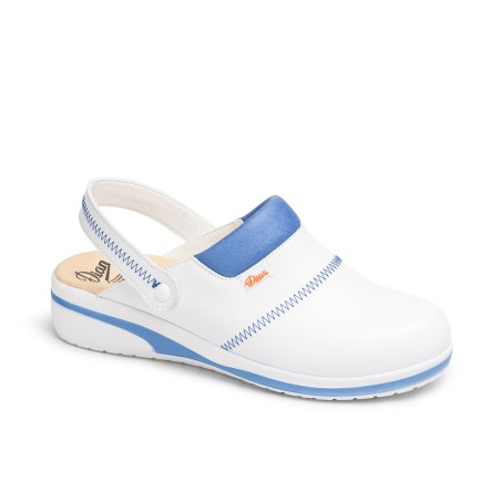 Zuecos unisex Dian mar blanco/azul...